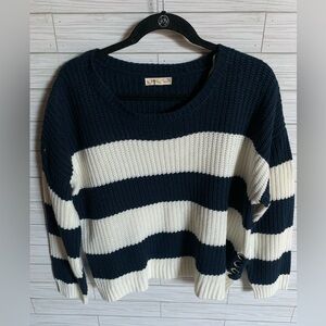 It’s our time Striped Navy and White Sweater